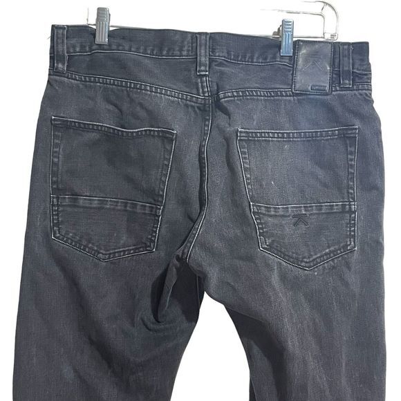 Kite Jeans Men's 34 Button Fly Black Zipper Leg Denim Grunge Distressed - Picture 2 of 16